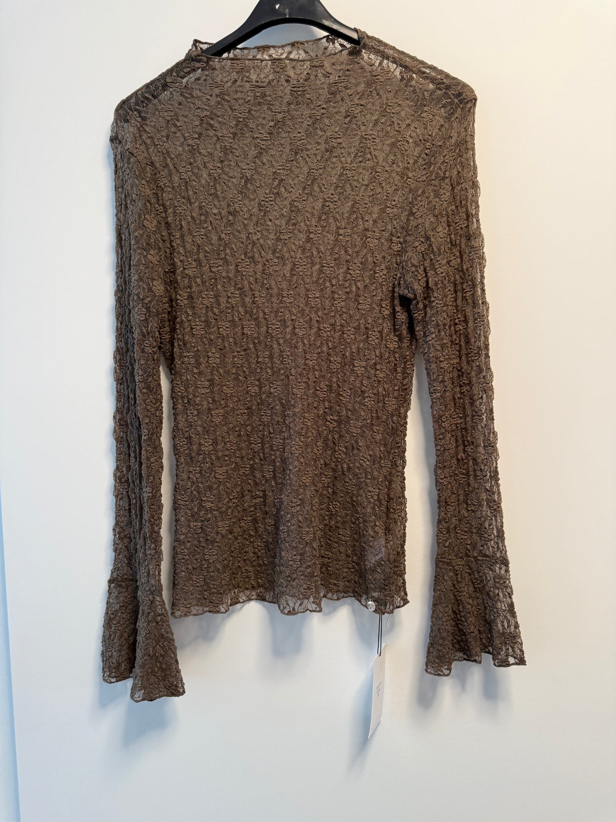 Kanten top | Bruin