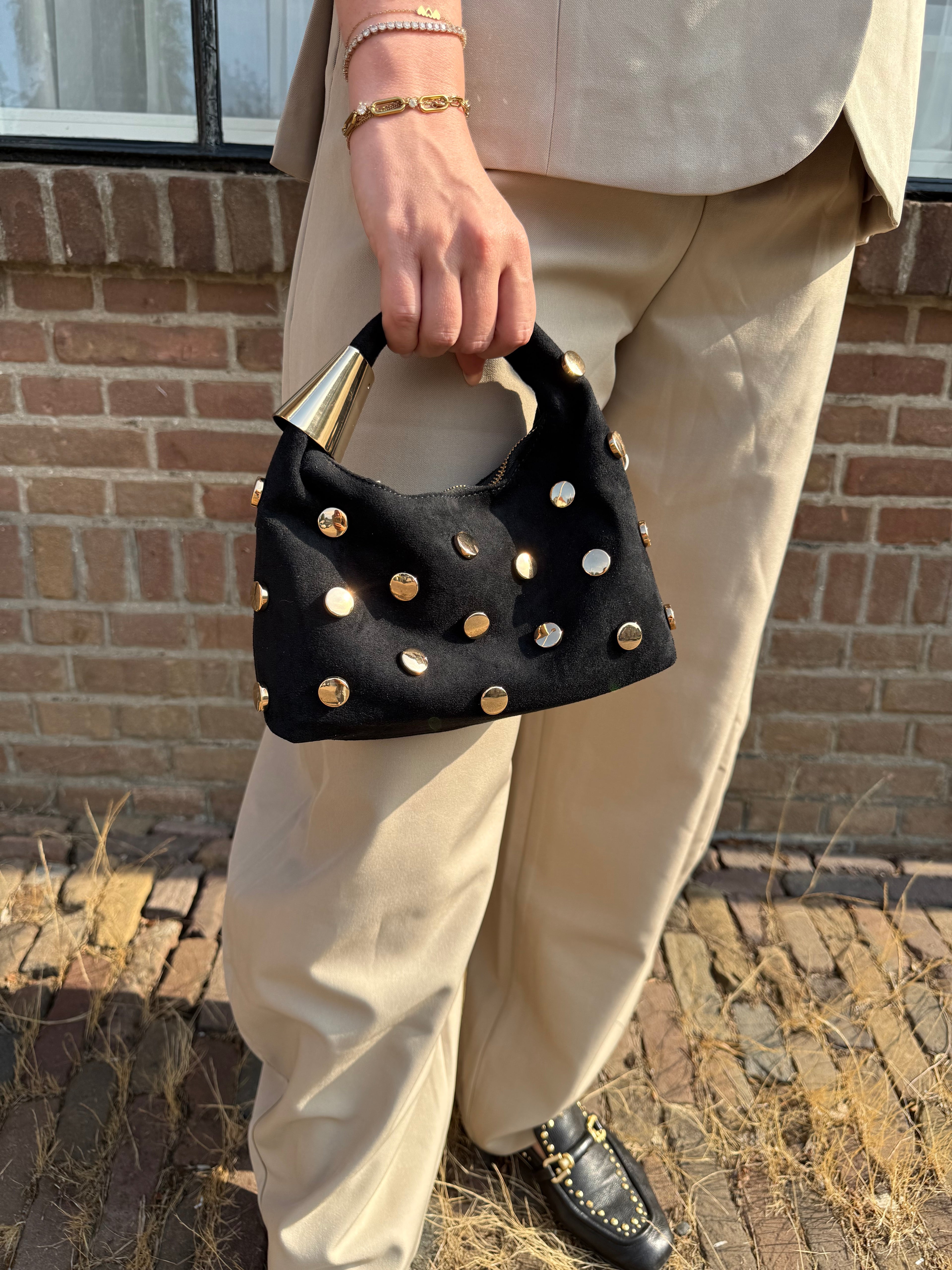 Tas met Studs | Zwart