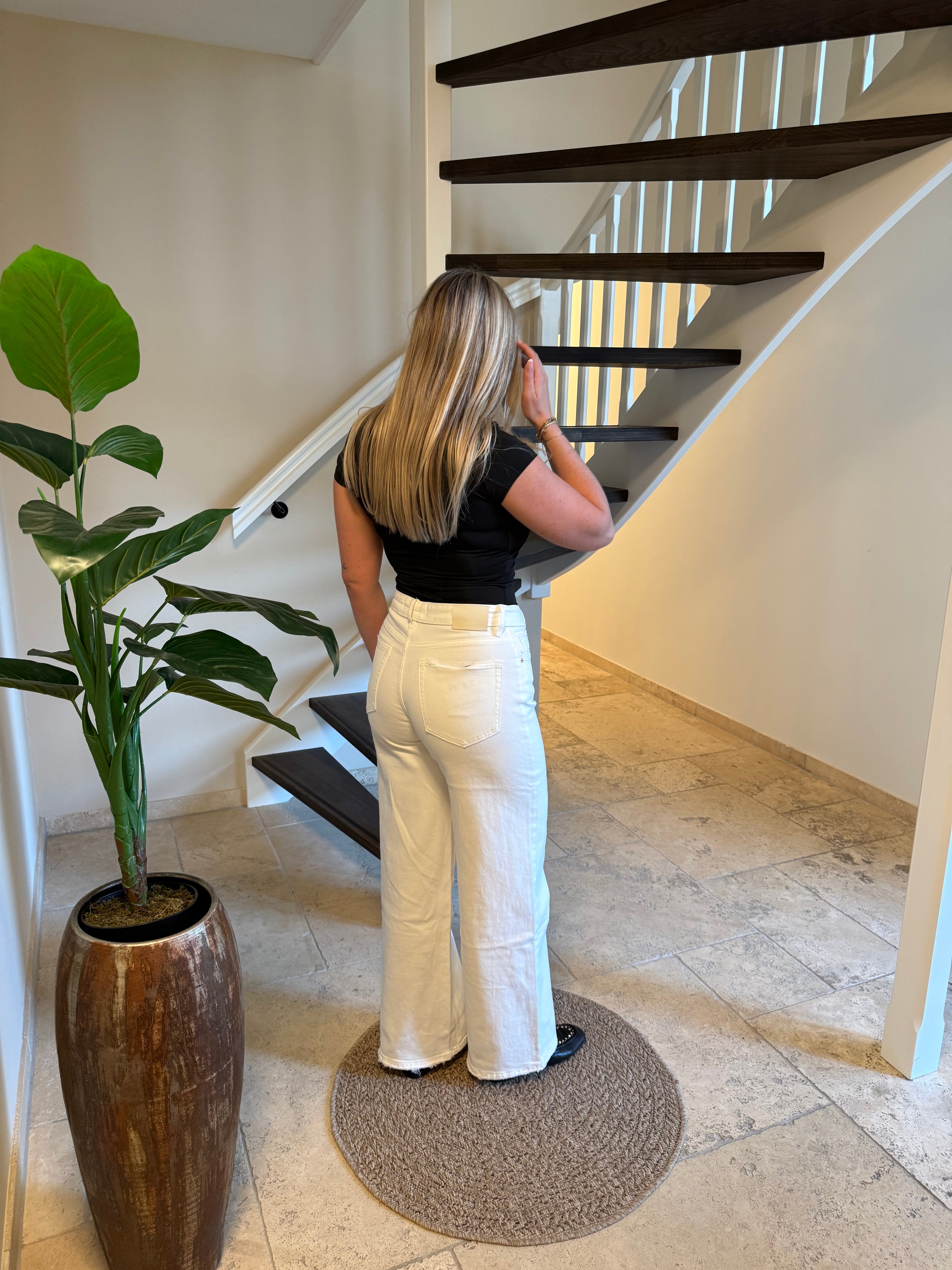 Wide leg jeans | Wit