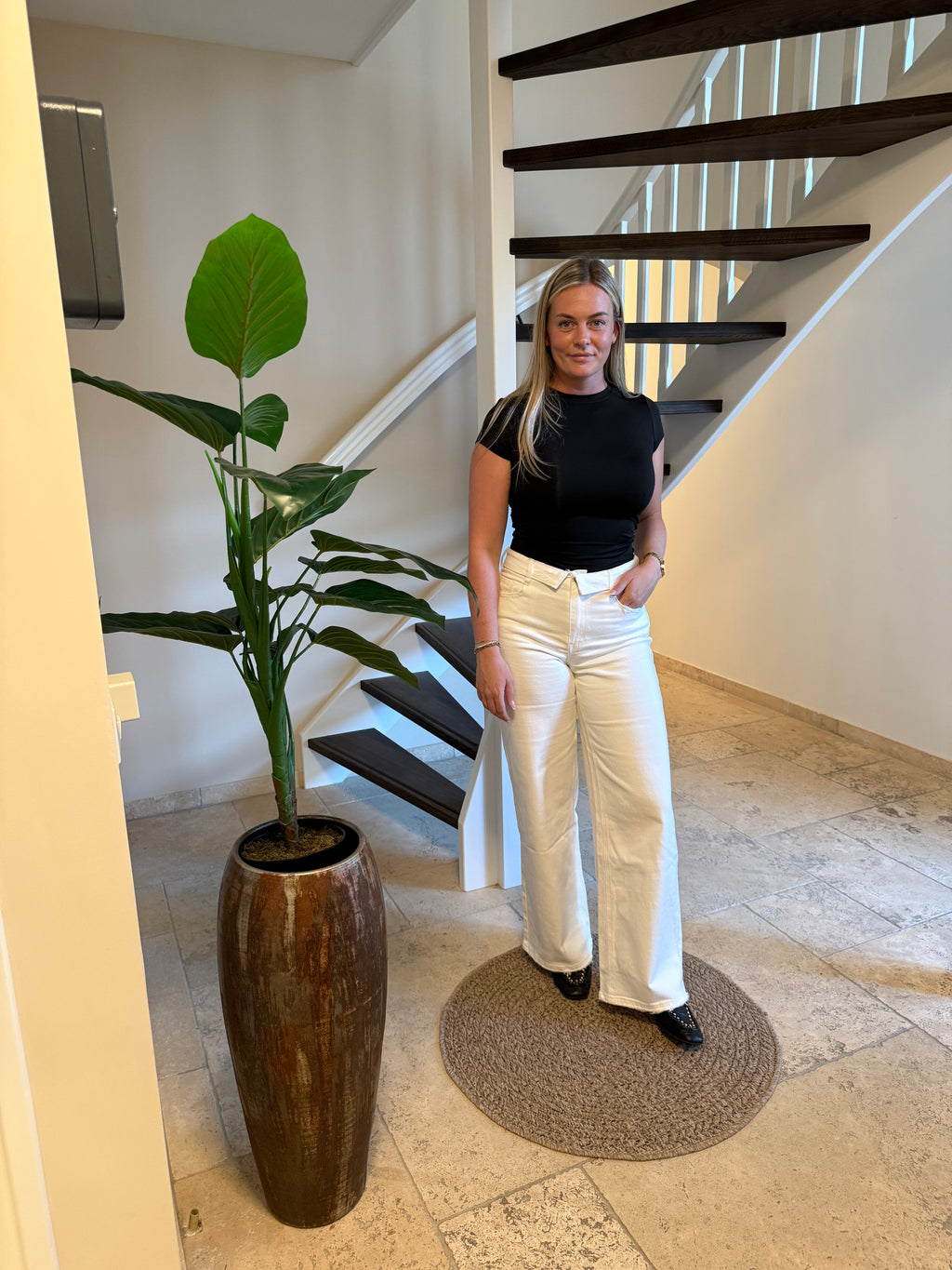 Wide leg jeans | Wit