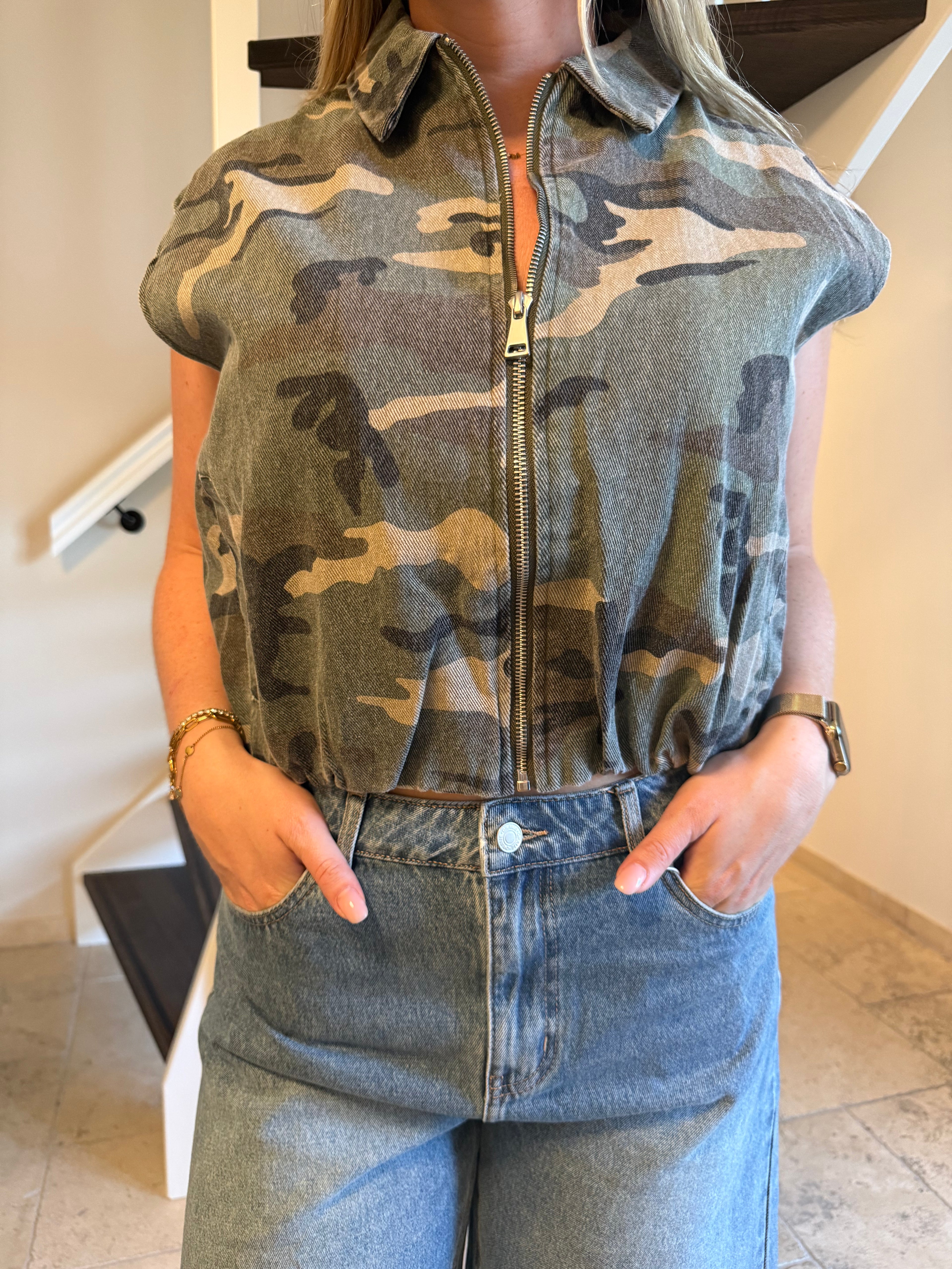 Leger Gilet | Groen